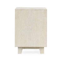 Folia 28 Inch Nightstand, Square Mango Wood, 2 Drawer, Shelf, Sand Beige - BM312457