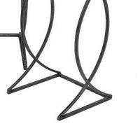 Rikki Plant Stand Table Set of 3, Curved Base, Modern Black Finished Metal - BM312526