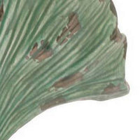 18 Inch Accent Vase, Intricate Kelp Design, Green Ceramic, Brown Accents - BM312529