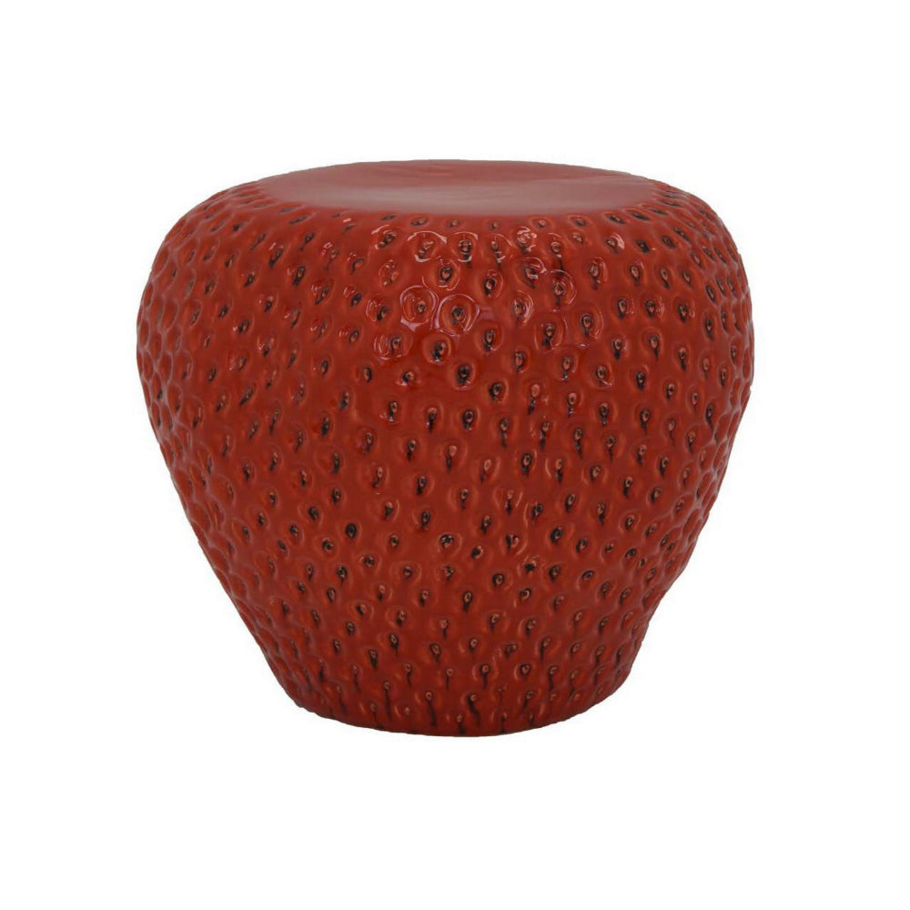 Red ceramic stool hotsell