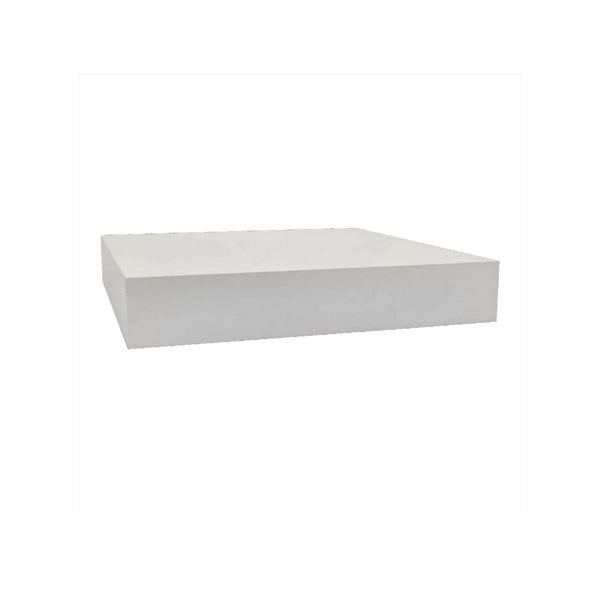 30 Inch Square Display Platform, Thick Wooden Durable Riser, White Finish - BM312703