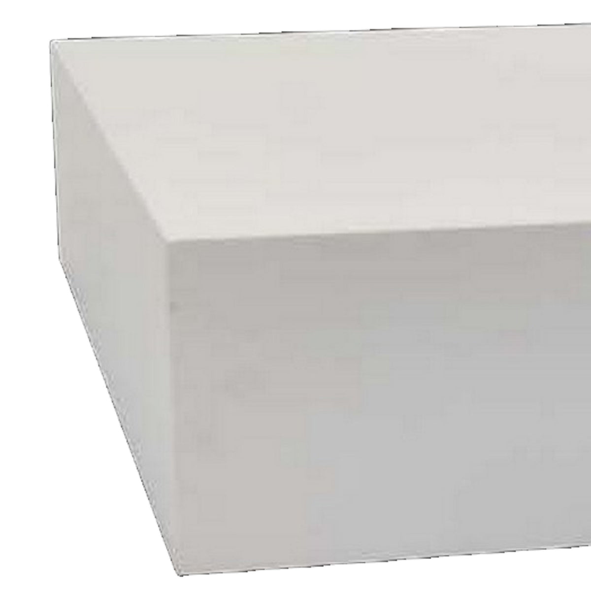 30 Inch Square Display Platform, Thick Wooden Durable Riser, White Finish - BM312703