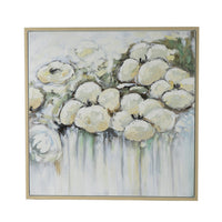 Rioni 39 x 39 Floral Wall Art Print, Handpainted Abstract Oil Painting - BM312782