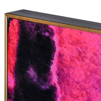 35 x 35 Set of 2 Framed Wall Art Prints, Gold Pink Purple Abstract Painting - BM312803