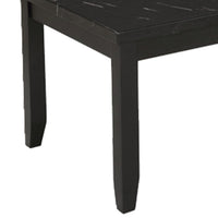 Lide 3 Piece Coffee Table and End Table Set, Faux Marble Top, Black Wood - BM313243