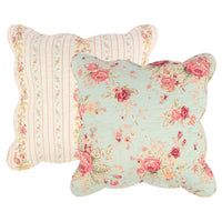 Rosle 18 Inch Set of 2 Accent Pillows, Cotton, Polyester, Multicolor Floral - BM313269