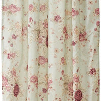 Rosle Set of 2 Window Curtains, Cotton, Antique Rose Print, Multicolor - BM313270