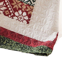 50 x 60 Cotton Quilted Throw Blanket with Fill, Winter Gifts, Multicolor - BM313280