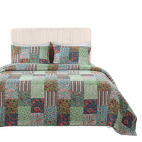 Aby 3 Piece Queen Quilt Set with 2 Pillow Shams, Multicolor - BM313283