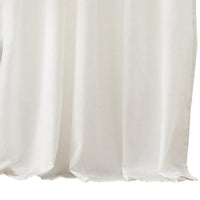 Xumi 4 Piece Window Curtain, 2 Panels with Tie Backs, Antique White Finish - BM313294