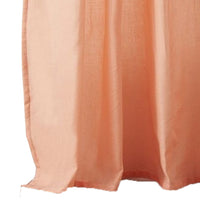 Xumi 4 Piece Window Curtain, 2 Panels with Tie Backs, Coral Pink Finish - BM313295