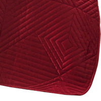 Ahab 50 x 60 Inch Quilted Throw Blanket with Fill, Dutch Velvet Face, Red - BM313305