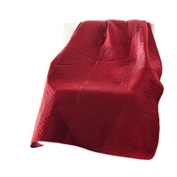 Ahab 50 x 60 Inch Quilted Throw Blanket with Fill, Dutch Velvet Face, Red - BM313305