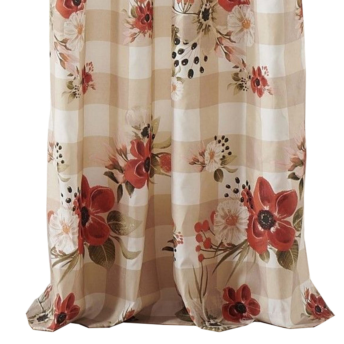 Lire 4 Piece Window Curtain Panel Set, Floral Print, Modern Multicolor - BM313311