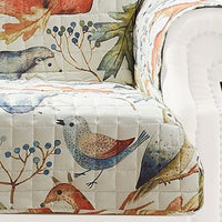 Sofa Cover Furniture Protector, Owl, Songbird Print, Polyester Multicolor - BM313312