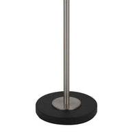 Kio 61 Inch Floor Lamp, Modern Tiffany Style Stained Glass, Silver Metal - BM313391