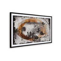 37 x 63 Inch Wall Art Decor, Framed Acrylic, Modern Abstract Black, Brown - BM313404