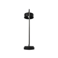 Mary 25 Inch Desk Lamp, USB Port and Switch, Marble, Silver and Black Metal - BM313420