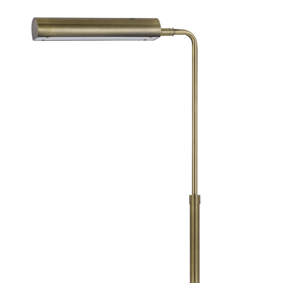 Kime 44-58 Inch Floor Lamp, Adjustable Height, LED, Antique Brass Finish - BM313618