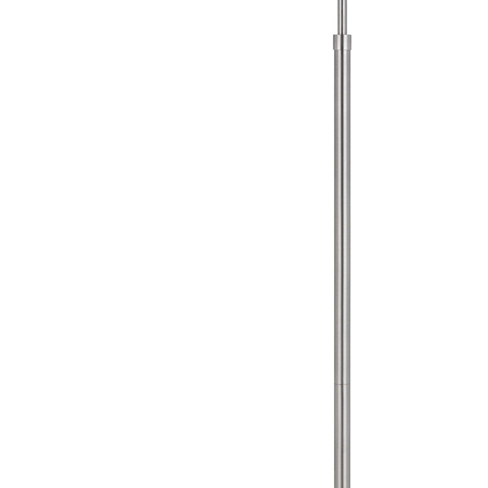 Kime 44-58 Inch Floor Lamp, Adjustable Height, LED, Brushed Steel Finish - BM313619