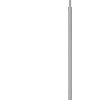 Kime 44-58 Inch Floor Lamp, Adjustable Height, LED, Brushed Steel Finish - BM313619