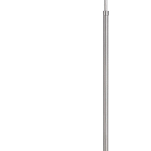 Kime 44-58 Inch Floor Lamp, Adjustable Height, LED, Brushed Steel Finish - BM313619