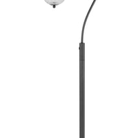 Lem 65 Inch Floor Lamp, Classic Lantern, Glass Shade, Bronze Metal Finish - BM313628