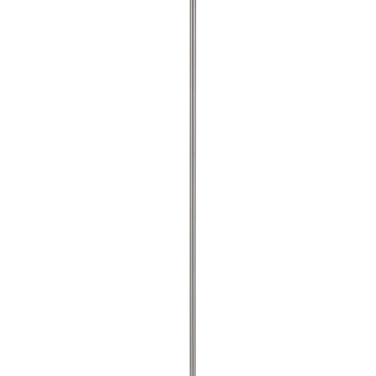 Sie 59 Inch Floor Lamp, Aqua Blue Linen Shade, Round Base, Silver Metal - BM313634