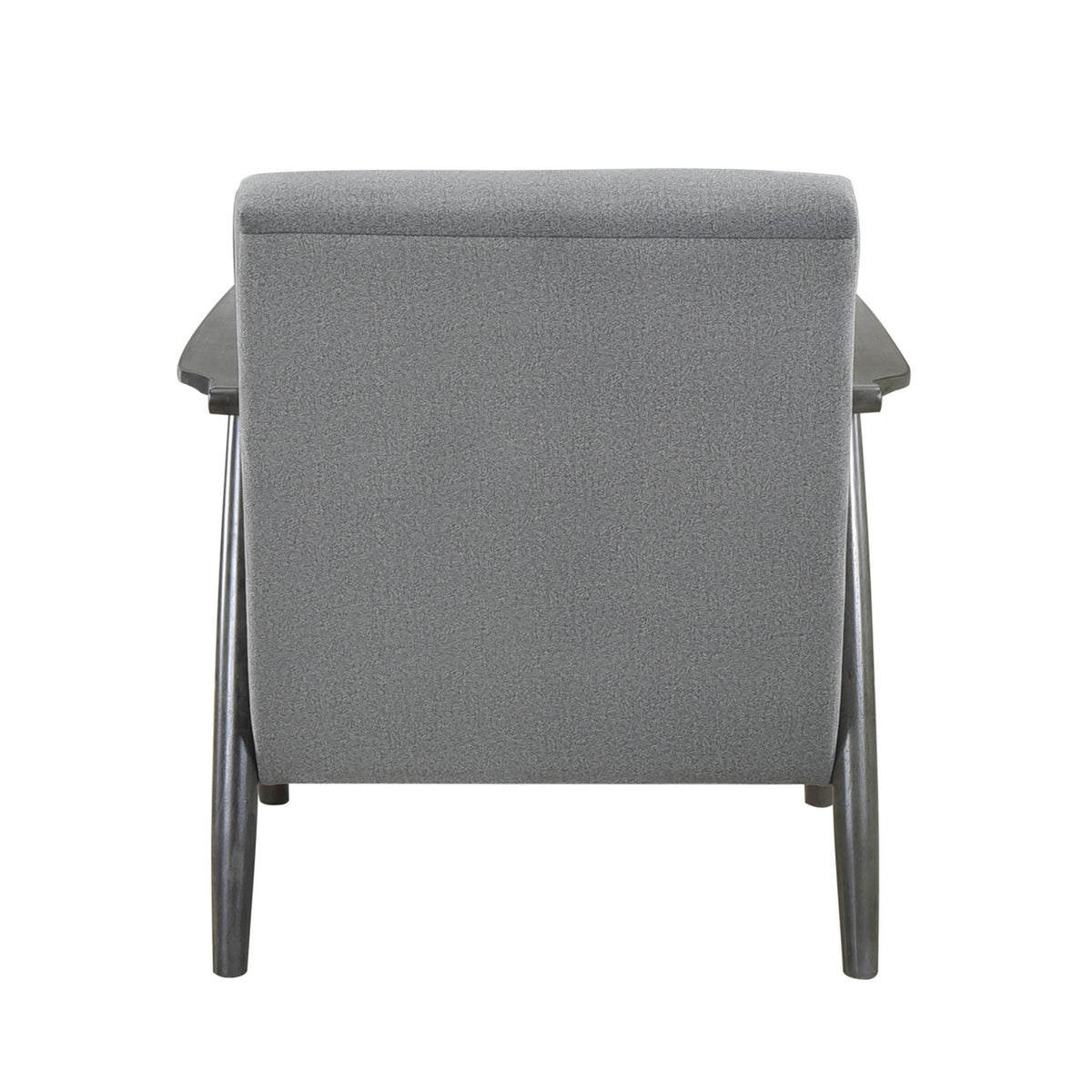 Tira 32 Inch Accent Chair, Channel Stitched, Gray Velvet, Solid Wood Frame - BM314271