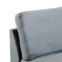 Remy 32 Inch Modular Armless Sofa Chair, Soft Gray Chenille, Solid Wood - BM314386