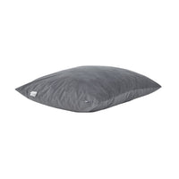 68 Inch Bean Bag, Square Shape, Foam Filling, Polyester Upholstery, Gray - BM314702