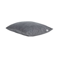 68 Inch Bean Bag, Square Shape, Foam Filling, Polyester Upholstery, Gray - BM314702