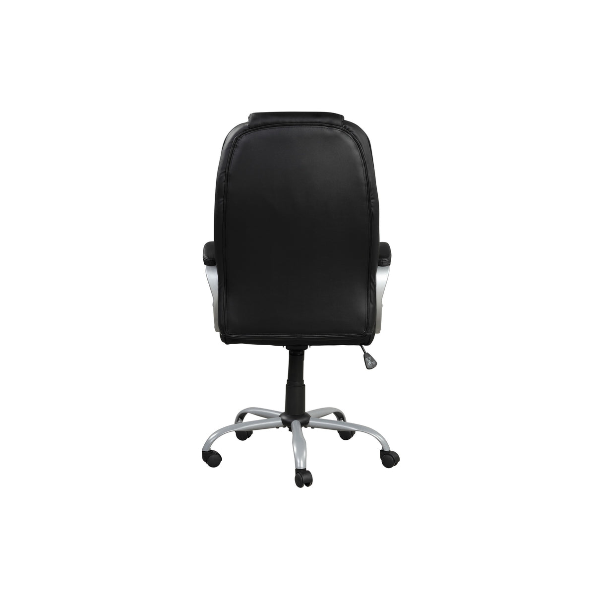 30 Inch Office Chair, 360 Degree Swivel, Cushioned Black Faux Leather - BM314721