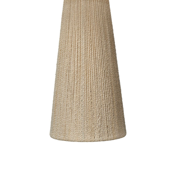 Liya 18 Inch Table Lamp, Cone Shade, Tapered Base, Off White Texture Finish - BM314841