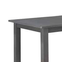 Lisle 48-60 Inch Extendable Dining Table, Rectangular Top, Gray Solid Wood - BM314900