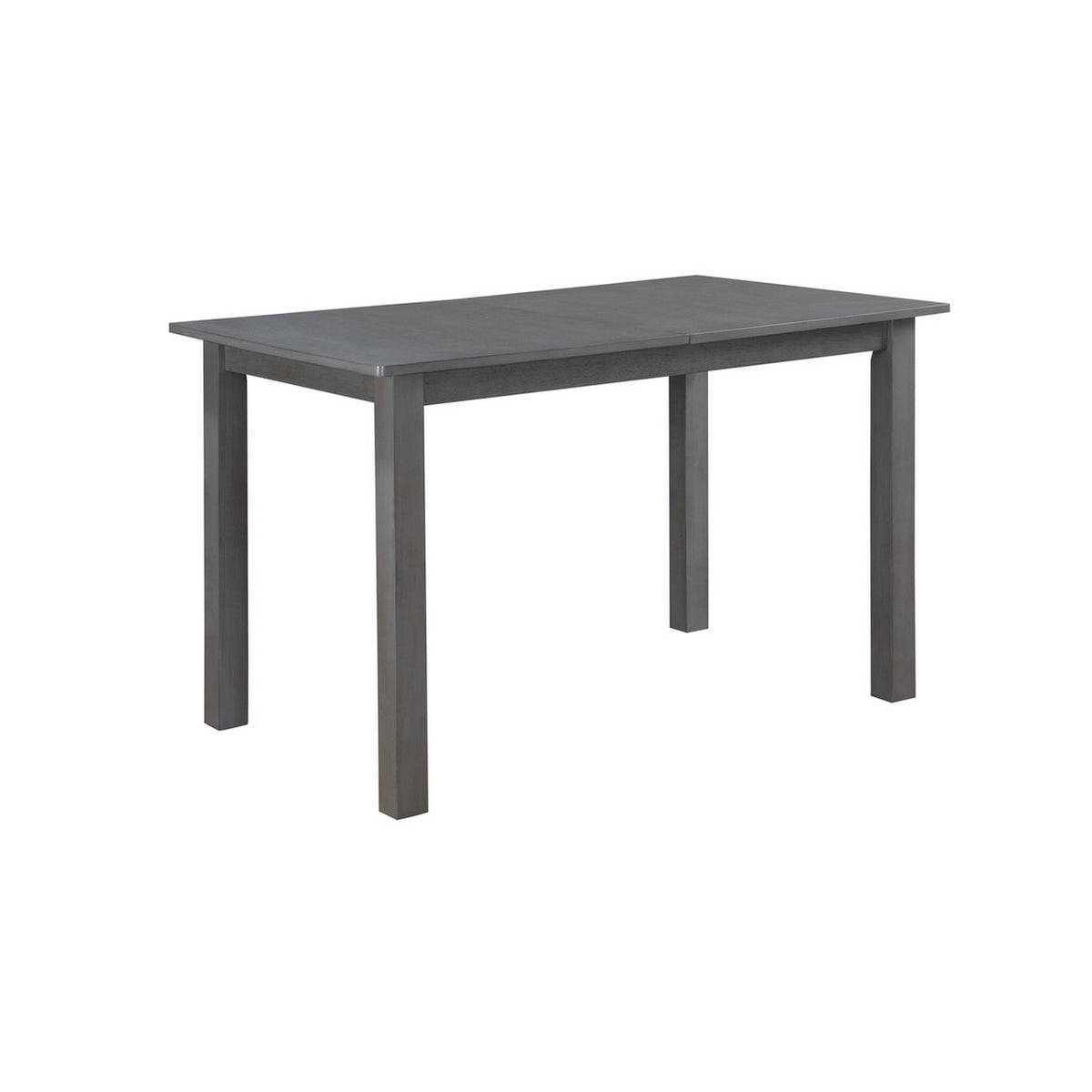 Lisle 48-60 Inch Extendable Dining Table, Rectangular Top, Gray Solid Wood - BM314900