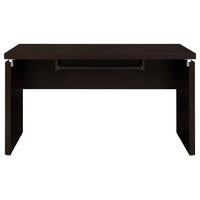 Niti 2 Piece Home Office L Desk with File Cabinet, Keyboard Tray Dark Brown