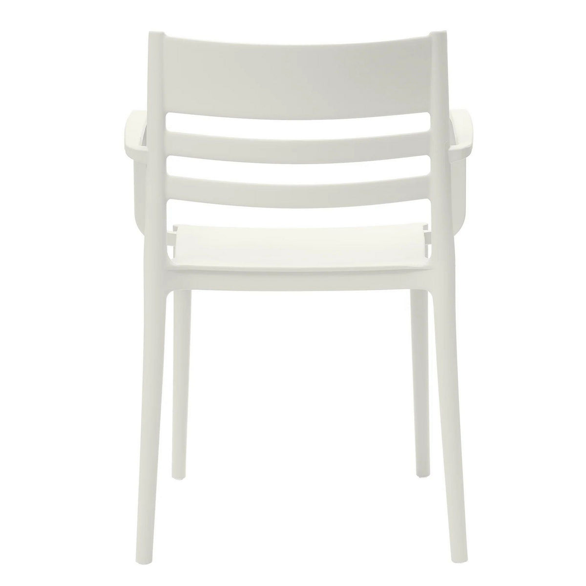 Teesy 22 Inch Side Dining Armchair Set of 4, Indoor Outdoor, White Finish - BM315392