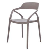 Geni 23 Inch Side Dining Chair Set of 4, Indoor Outdoor, Gray Finish - BM315397