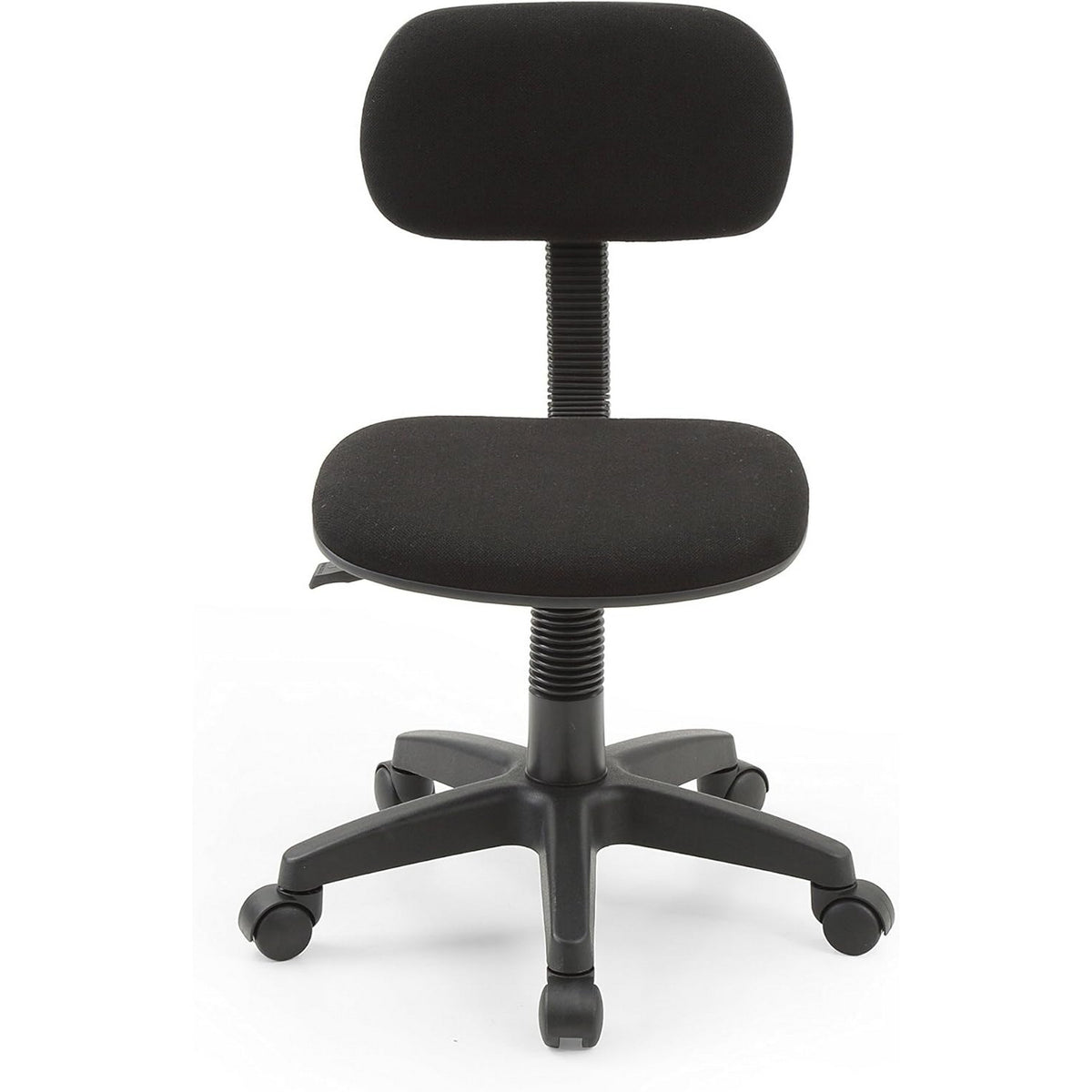 Gyna 20 Inch Swivel Office Computer Chair, Ergonomic, Armless, Black - BM315437