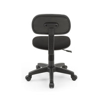 Gyna 20 Inch Swivel Office Computer Chair, Ergonomic, Armless, Black - BM315437