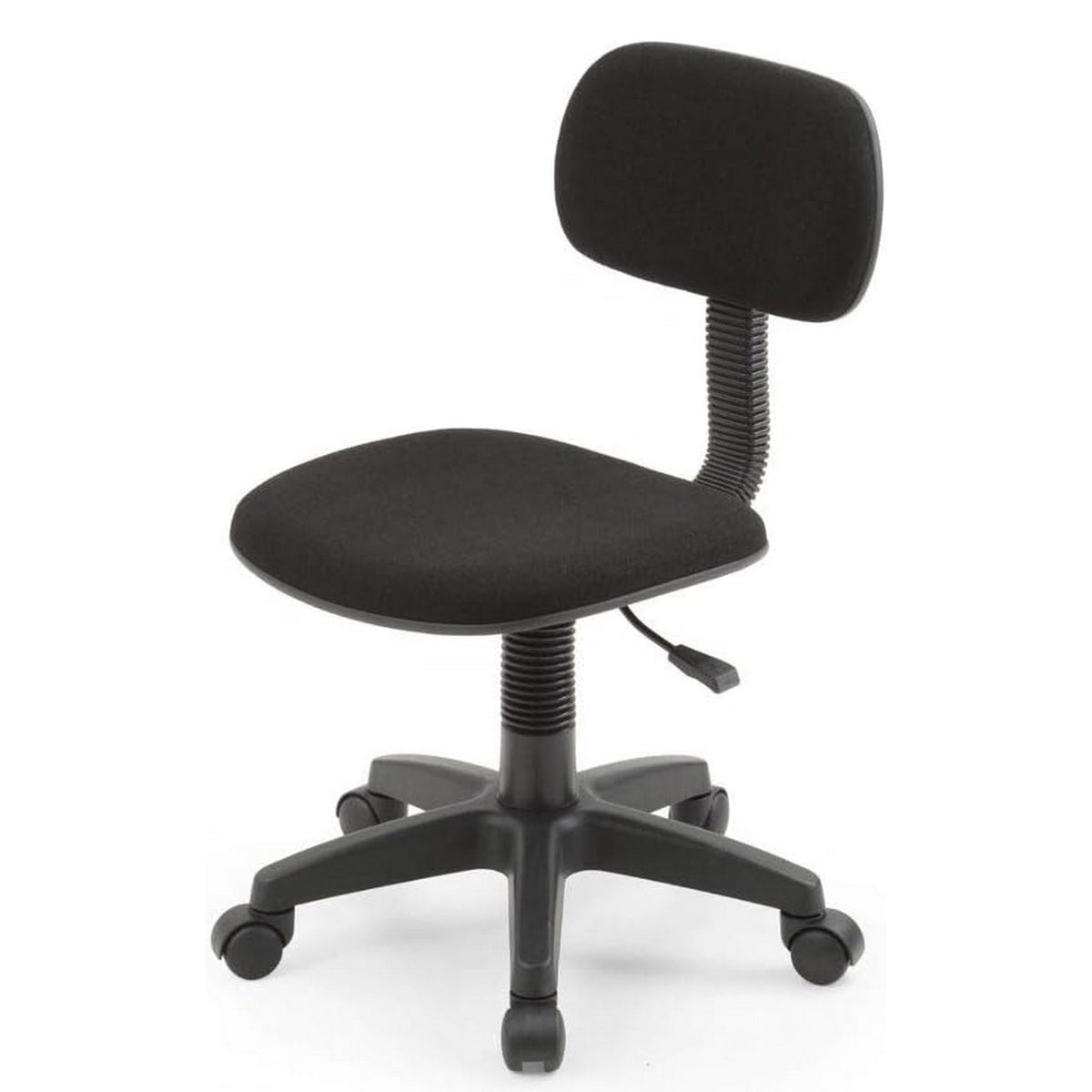 Gyna 20 Inch Swivel Office Computer Chair, Ergonomic, Armless, Black - BM315437