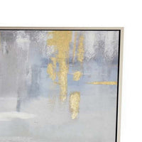 40 x 59 Inch Modern Wall Art, Home Decor Canvas Oil Painting, Blue Gold - BM315688