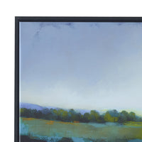 25 x 37 Handcrafted Wall Art, Sunrise Giclee on Framed Canvas, Black Green - BM315754