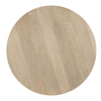Hazel 17.7 Inch Round Side Table with 3 Pillar Legs, Handcrafted Natural Brown Mango Wood - BM315766