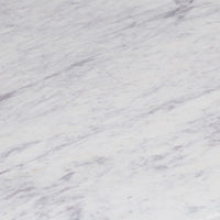 Fina 38 Inch Round Coffee Table, White Genuine Marble Top, Natural Brown Mango Wood 3 Leg Sled Base - BM315772