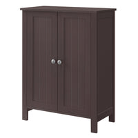 32 Inch Sideboard Cabinet with Double Doors, Adjustable, Farmhouse Brown - BM315813