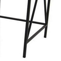 Hyan Modern Plant Stand Side Table Set of 3, Crossed Black Metal Frame - BM315900