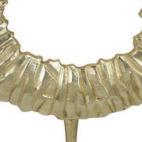 23 Inch Modern Tabletop Decorative Statue, Solid Ring Design, Gold Metal  - BM315905