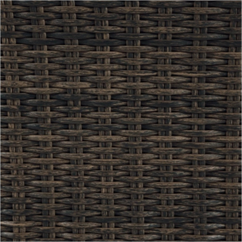 Soha 59 Inch Outdoor Multi Use Dining Table, Resin Wicker with Shelf, Brown - BM315919
